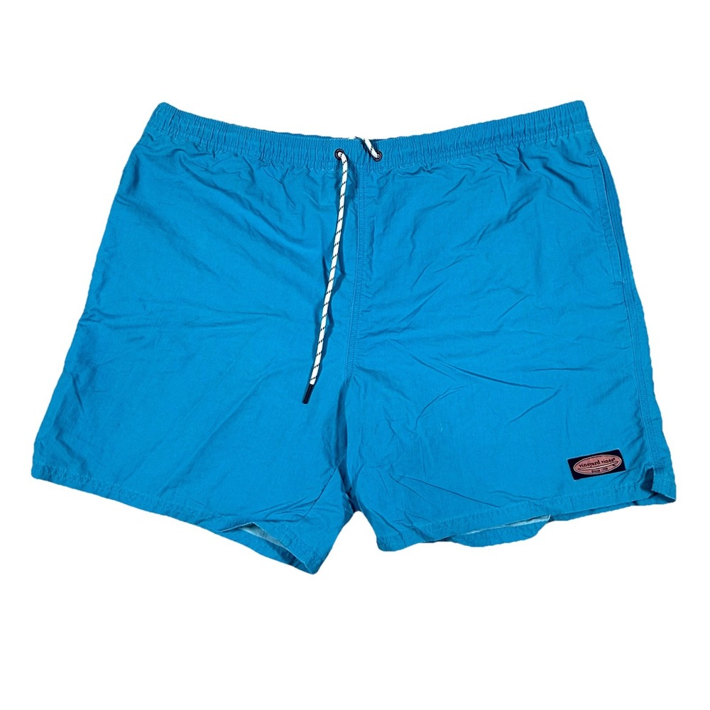 Vintage Vineyard Vines Swim Shorts Mens XXL Blue‎ Mesh Lined Drawstring